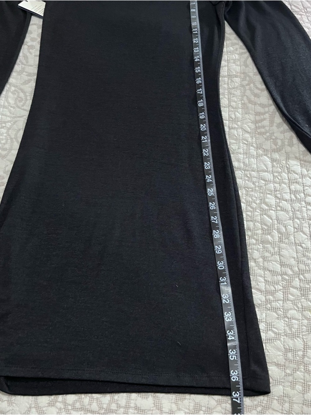 NWT Wilfred Free Legge Dress – Black Off-the-Shoulder Mini Dress – Size Medium - Picture 10 of 12